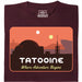 Where Adventure Begins - Vista principale T-shirt Rosso Scuro
