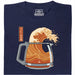 The Great Brew - Vista frontal camiseta azul marino