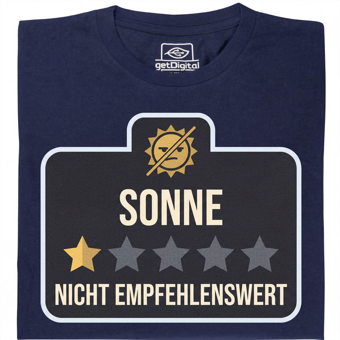 Soleil - Non Recommandé - Vue Principale T-Shirt Bleu Marine