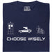 Choose Your Time Machine - Vue principale T-shirt Bleu Marine