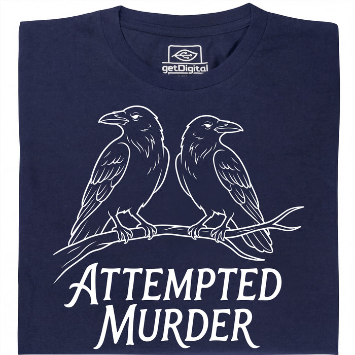 Attempted Murder - Main view T-shirt Navy Blue