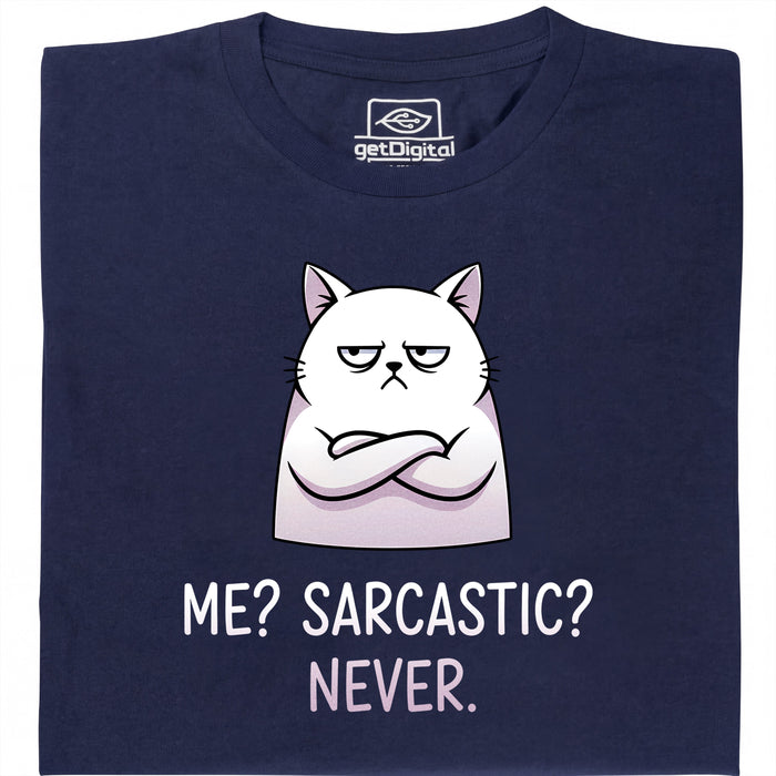 Definitely not sarcasm - Vista principal Camiseta Azul Marino