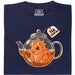 Tea-Ceratops - Vista principal Camiseta Azul Marino