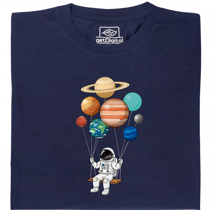 Cosmic Swing - Vista principal Camiseta Azul Marino