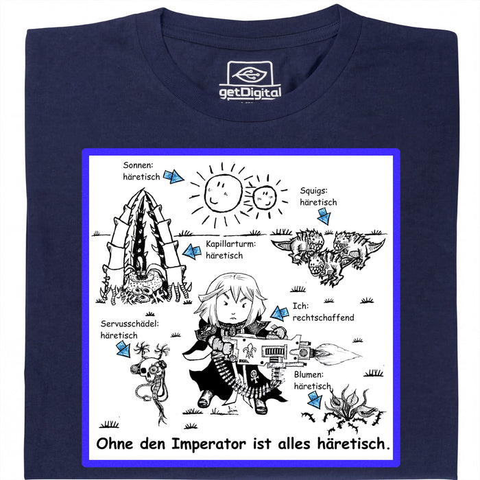 All Heretical! - Main view T-Shirt Navy Blue
