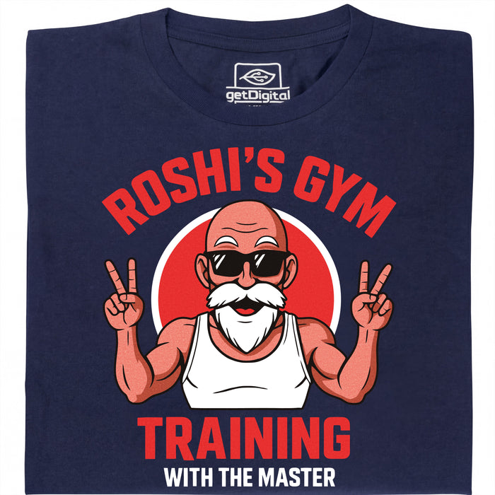 Training with the Master (Colourized) - Vue principale T-shirt Bleu marine
