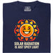 Solar Radiation Is Just Spicy Light - Vista principale T-shirt Blu Navy