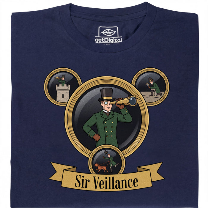 Sir Veillance - Vista principale T-Shirt Blu Navy