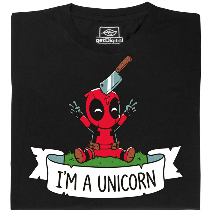 I'm a Unicorn - Vista frontale T-Shirt Nero