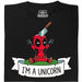 I'm a Unicorn - Vista frontale T-Shirt Nero