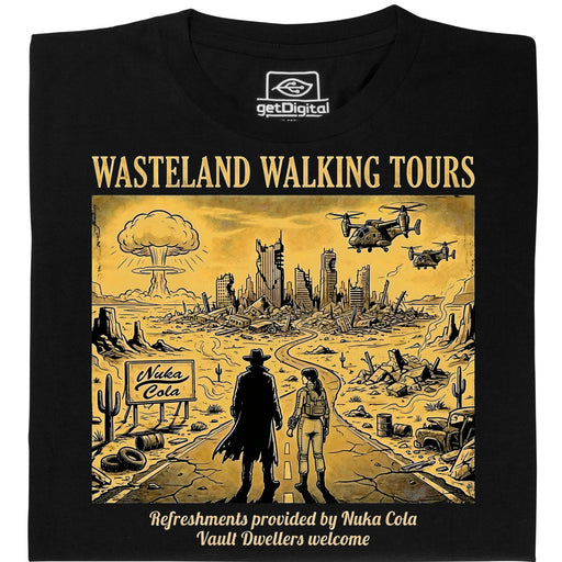 Wasteland Walking Tours - Hauptansicht T-Shirt Schwarz