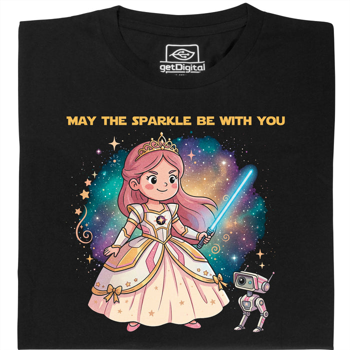 Princess &amp; The Sparkle - Main view T-Shirt Black