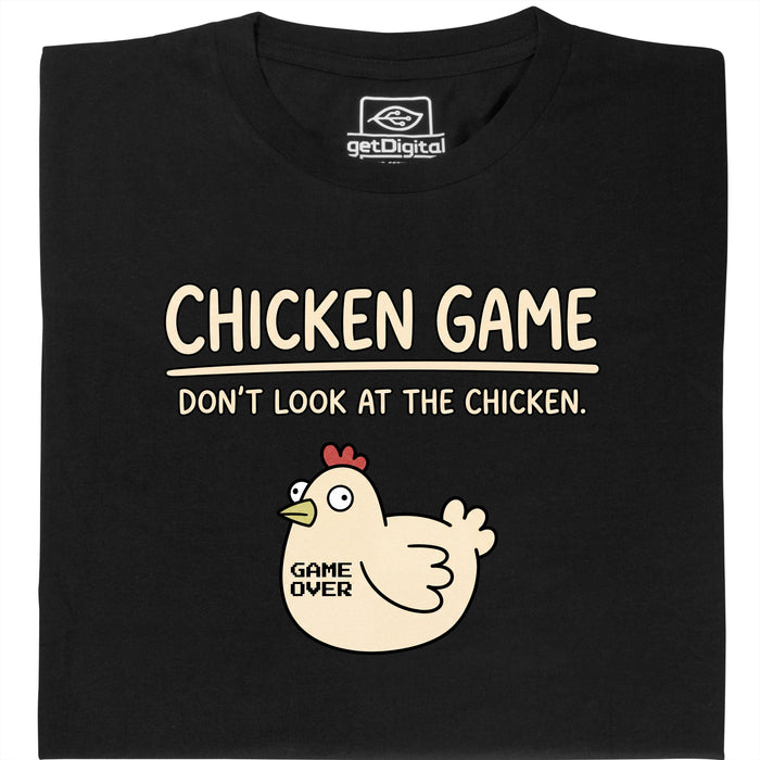 Chicken Game - Vista principal Camiseta Negro