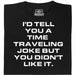 A Joke About Time Travel - Vista principal Camiseta Negro