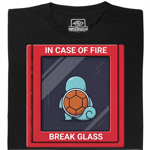 In Case of Fire - Break Glass - Vista principal Camiseta Negro