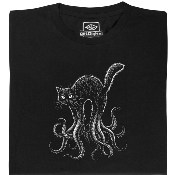 Cathulhu - Vista principal Camiseta Negro