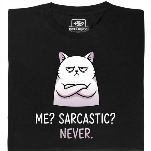 Definitely not sarcasm - Vista principal Camiseta Negro