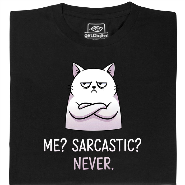 Definitely not sarcasm - Vista principal Camiseta Negro