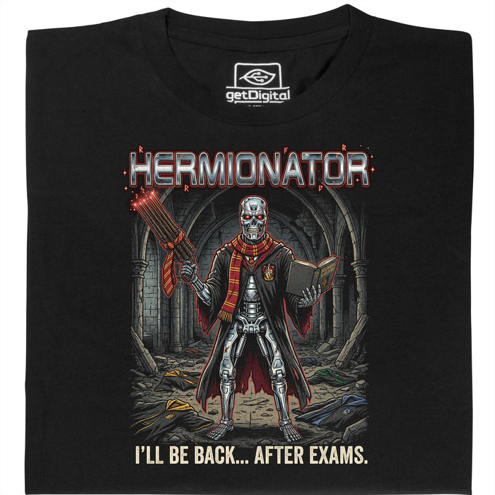 Hermionator - Vista principal Camiseta Negra