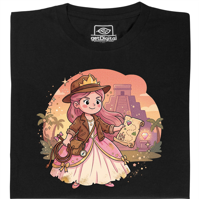 Nerdy Princess &amp; The Lost Temple - Main view T-shirt Black