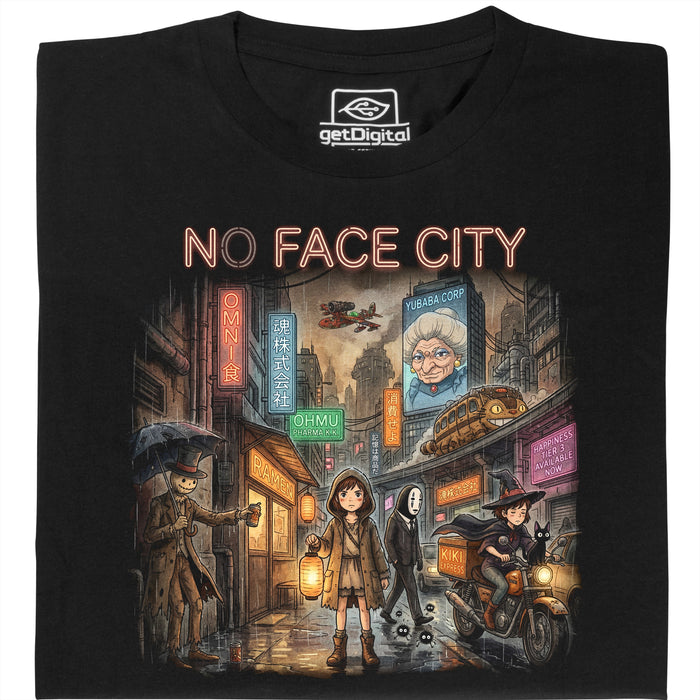 No Face City - Main view T-shirt Black