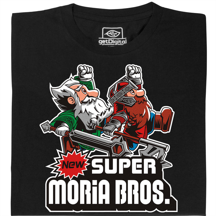 Super Moria Bros - Vista principal Camiseta Negro