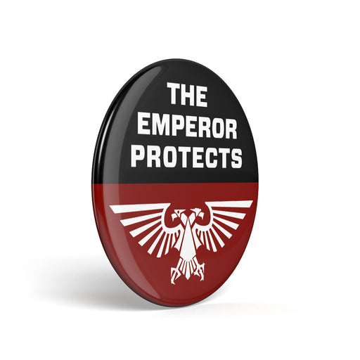 Geek Button: The Emperor Protects