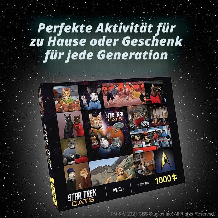 Star Trek Gatos Puzzle 1000 Piezas - Gatos en el Espacio