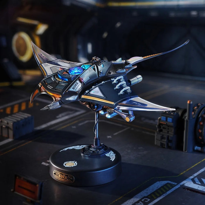 Kit de Construcción Electrónico 3D de Mantarraya Mecánica con Iluminación