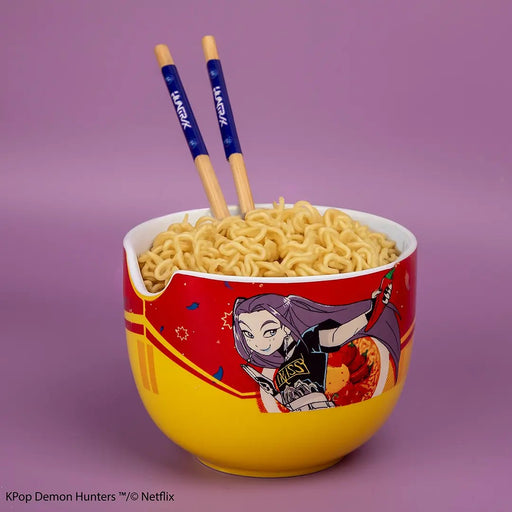 KPop Demon Hunters Ramen Bowl with Chopsticks - Mira
