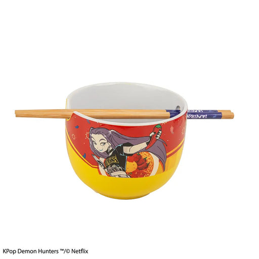 KPop Demon Hunters Ramen Bowl with Chopsticks - Mira