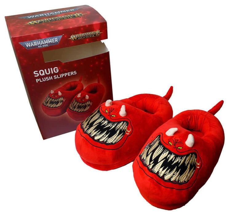 Warhammer 40.000 Plüsch-Hausschuhe Red Squig