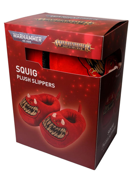Warhammer 40.000 Plüsch-Hausschuhe Red Squig