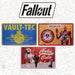 Fallout lot de 3 plaques en métal (Vault-Tec, Red Rocket, Nuka Cola)