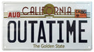 Regreso al futuro Placa de metal Outatime