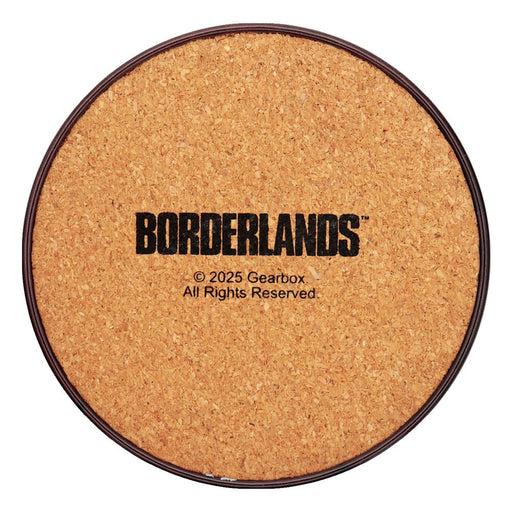 Borderlands Coaster Set of 4 (Metal, Cork Backing)