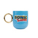 Tazza 3D di Sonic con manico ad anello dorato