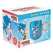 Tazza 3D di Sonic con manico ad anello dorato