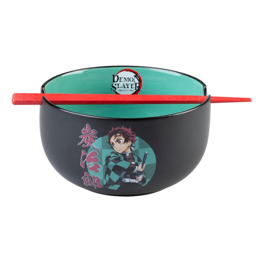 Demon Slayer Cuenco de ramen Tanjiro con palillos