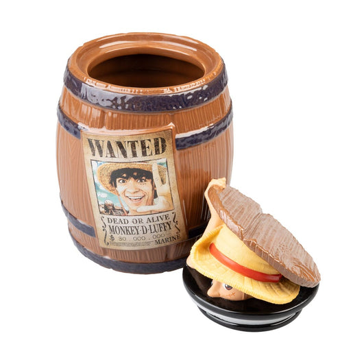 One Piece Barrel Cookie Jar Monkey D. Luffy (Wanted)