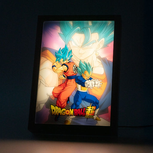 Tableau LED Dragon Ball Super Goku & Vegeta (encadré)
