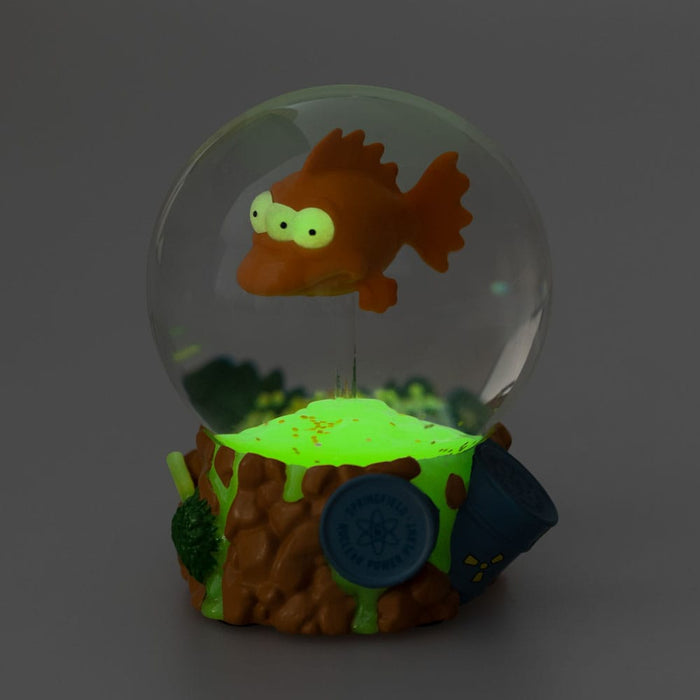 Simpsons Schneekugel mit Blinky, dem dreiäugigen Fisch