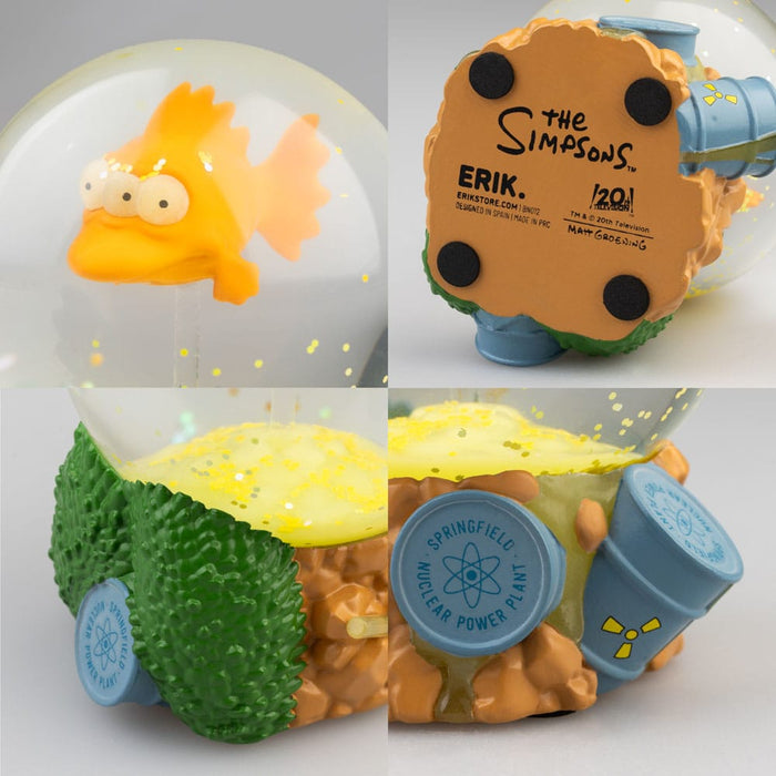 Simpsons Schneekugel mit Blinky, dem dreiäugigen Fisch