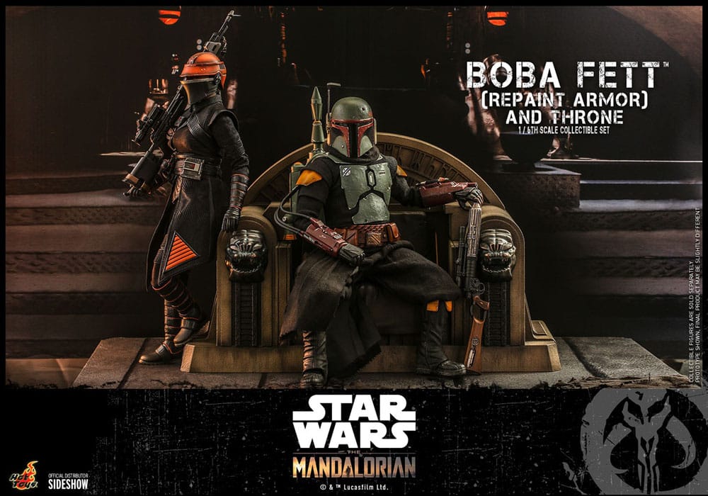 Star Wars The Mandalorian Boba Fett mit Thron Actionfigur 1:6 Special Edition