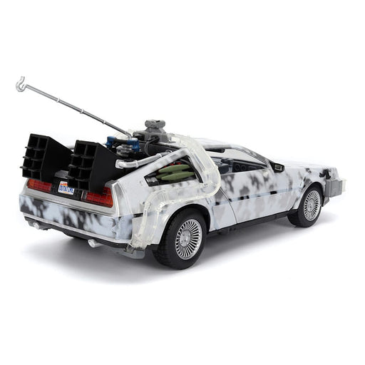Regreso al futuro coche a escala DeLorean (edición Frost)