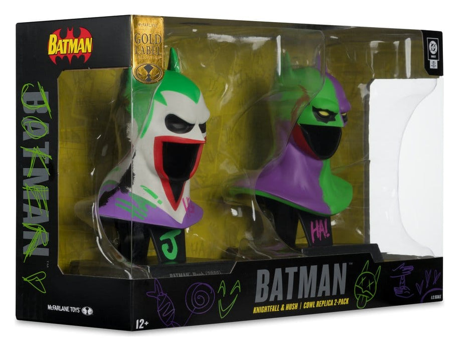 Répliques de masques Batman Knightfall et Hush façon Joker