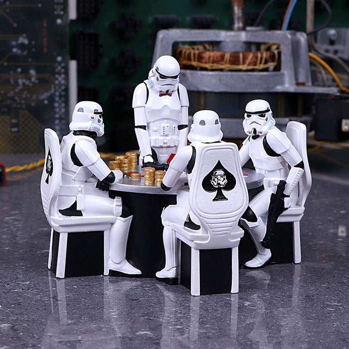 Diorama Star Wars Soldados de asalto jugando al póker