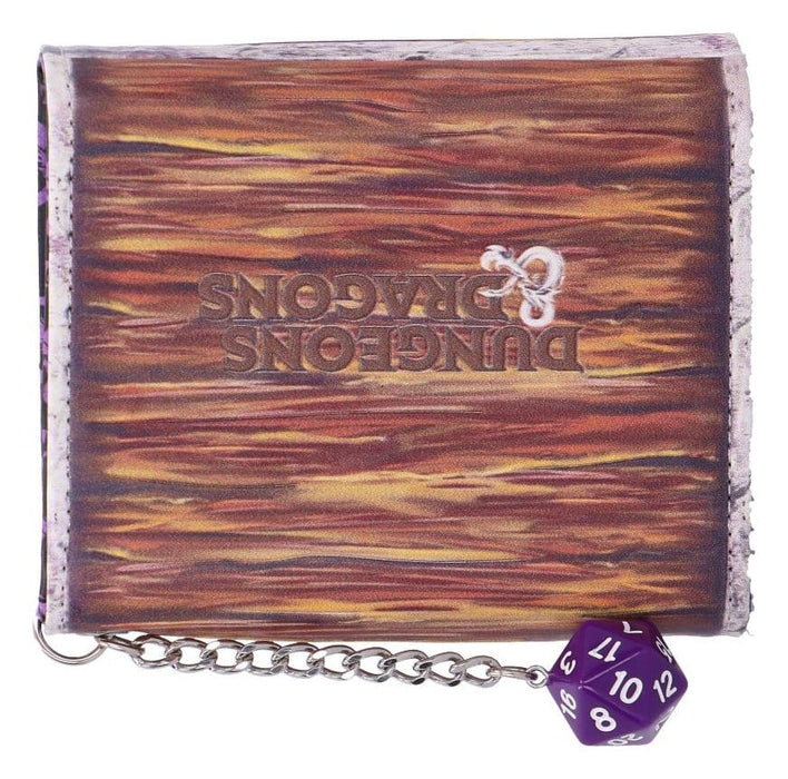 Portafoglio Mimic di Dungeons & Dragons (con ciondolo D20)