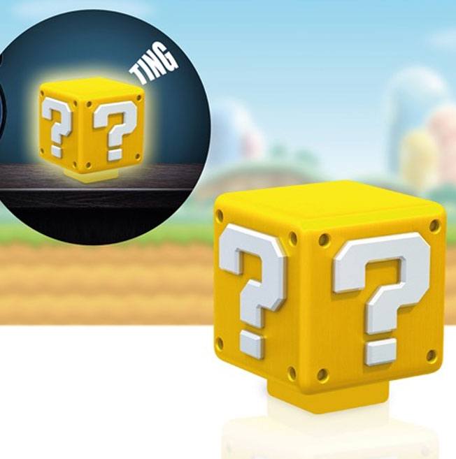 Super Mario Fragezeichen-Block Lampe mit Sound