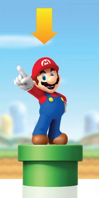 Super Mario Night Light Mario on a Warp Pipe